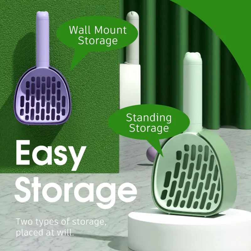 Plastic Cats Poop Scoop With Base
