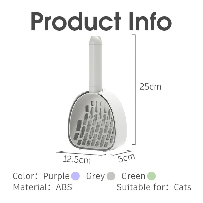 Plastic Cats Poop Scoop With Base